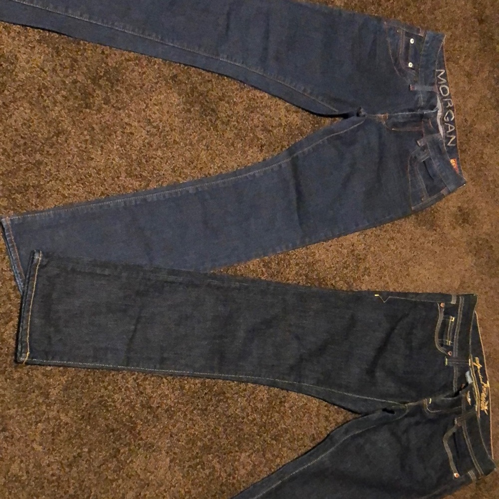Bundle of new jeans pants. Washed but never worn. Sizes 3/4-short and 4 short.